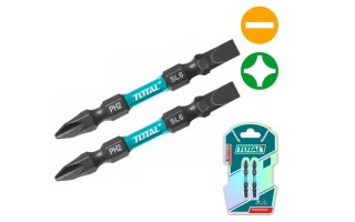 Puntas de Impacto Total TACIM72 65mm PH2+SL6 x2u Puntas de Impacto Total TACIM72 65mm PH2+SL6 x2u