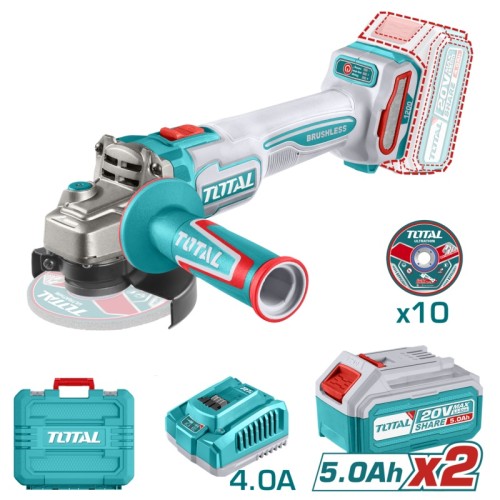 Amoladora Angular a Batería Total TAGLI2211532 115mm 20V
