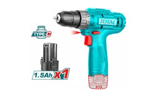 Taladro Atornillador a Batería Total TDLI12428 10mm 12V Taladro Atornillador a Batería Total TDLI12428 10mm 12V