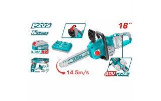 Motosierra a Batería Total TGSLI401682 16'' 40cm 40V