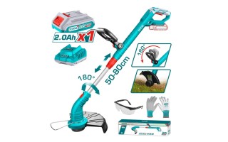 Bordeadora a Batería Total TGTLI20301 30cm 20V Bordeadora a Batería Total TGTLI20301 30cm 20V
