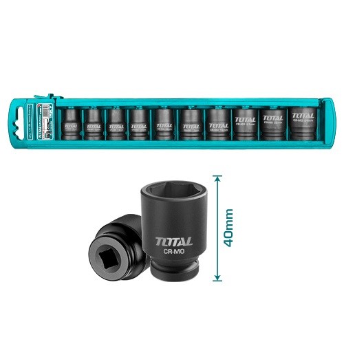 Llaves Tubo Impacto Hex. Total enc.1/2'' 10pzs 10-24mm