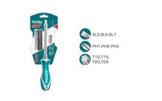 Destornillador Total THT250FL1206 Eje Flexible 12pzs Destornillador Total THT250FL1206 Eje Flexible 12pzs