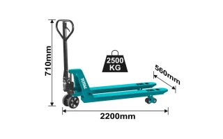 Transporta Pallets Hidraulico Total THT301251 2500kg Transporta Pallets Hidraulico Total THT301251 2500kg