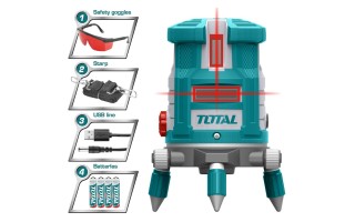 Nivel de Linea Láser Total TLL 30m Rojo Autonivelante Nivel de Linea Láser Total TLL 30m Rojo Autonivelante