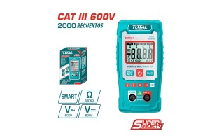 Multímetro Digital Total TMT460011 600V Multímetro Digital Total TMT460011 600V