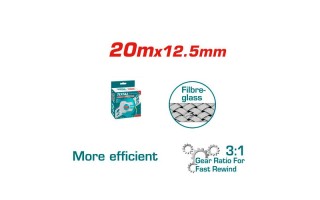 Cinta Métrica Total TMTF13206 Fibra de Vidrio 20m Cinta Métrica Total TMTF13206 Fibra de Vidrio 20m