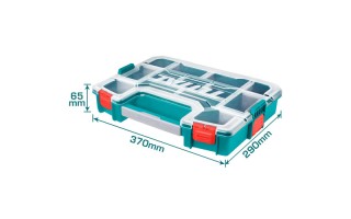 Organizador Total TPBX1151 Plástico 37cm 10comp. x5u