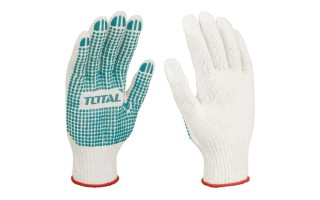Guantes Total TSP11102 Algodón con Puntos de PVC XL Guantes Total TSP11102 Algodón con Puntos de PVC XL