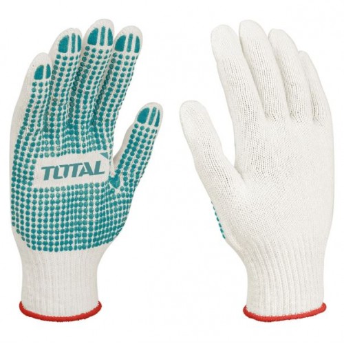 Guantes Total TSP11102 Algodón con Puntos de PVC XL