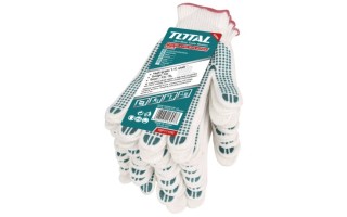 Guantes Total TSP11102 Algodón con Puntos de PVC XL