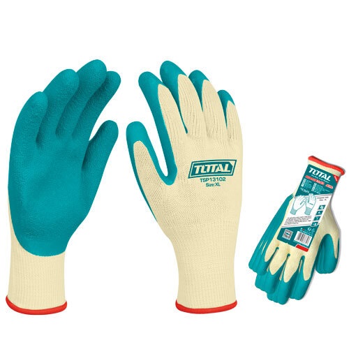 Guantes Total TSP13102 Latex, Algodón y Poliester XL