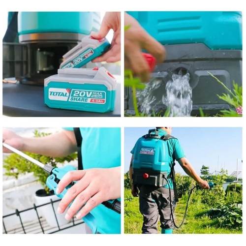 Fumigador a Batería Total TSPLI20162 Mochila 16L 20V