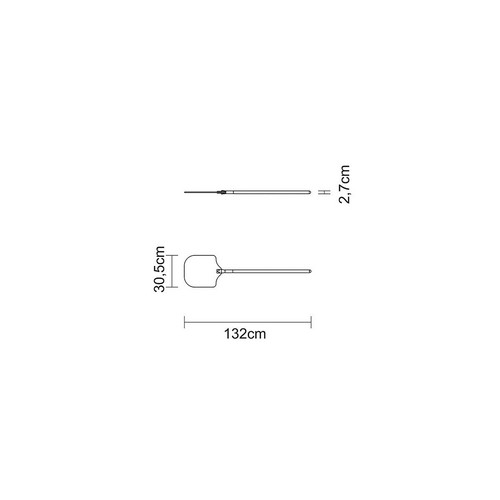 Pala para Pizza Tramontina 13309 Metal 132cm cabo Largo