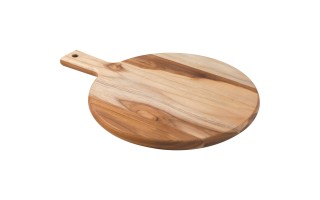 Tabla de Cortar Tramontina Madera Redonda 30cm c/ Mango