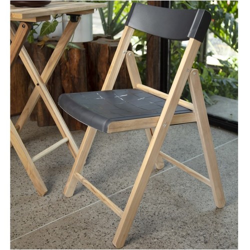 Silla Pleglable Tramontina Potenza 13792 Plástico Negro
