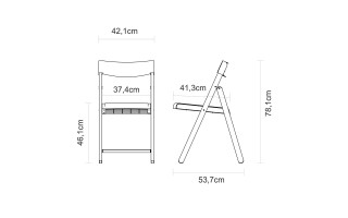 Silla Pleglable Tramontina Potenza 13797 Plástico Gris Silla Pleglable Tramontina Potenza 13797 Plástico Gris