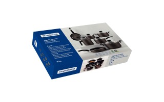 Ollas Cacerolas Sartenes Tramontina Paris 7pzs Negro Ollas Cacerolas Sartenes Tramontina Paris 7pzs Negro