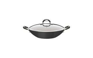 Sartén Wok Tramontina Mónaco 28708 32cm 4,5L Negro Sartén Wok Tramontina Mónaco 28708 32cm 4,5L Negro