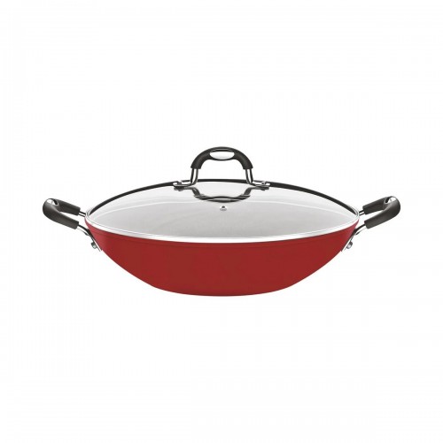 Sartén Wok Tramontina Mónaco 28708 32cm 4,5L Rojo