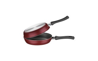 Sarten Doble Omeletera Tramontina Loreto 20cm Rojo Sarten Doble Omeletera Tramontina Loreto 20cm Rojo
