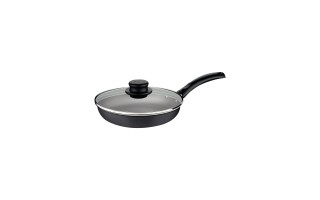 Sartén Tramontina Turim 20196 16cm 0,5L con Tapa Negro Sartén Tramontina Turim 20196 16cm 0,5L con Tapa Negro