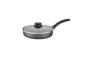 Sartén Tramontina Turim 20267 22cm 1,7L con Tapa Negro Sartén Tramontina Turim 20267 22cm 1,7L con Tapa Negro