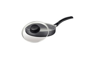 Sartén Tramontina Turim 20267 22cm 1,7L con Tapa Negro Sartén Tramontina Turim 20267 22cm 1,7L con Tapa Negro
