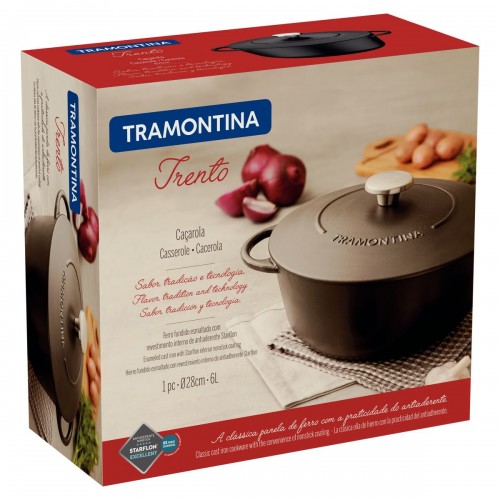 Olla de Hierro Fundido Tramontina Trento 20805 28cm 6L