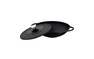 Sartén Wok de Hierro Fundido Tramontina Trento 32cm 5L Sartén Wok de Hierro Fundido Tramontina Trento 32cm 5L