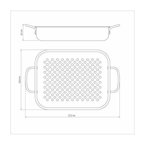 Asadera para Parrillas Tramontina Churrasco 20846 28cm