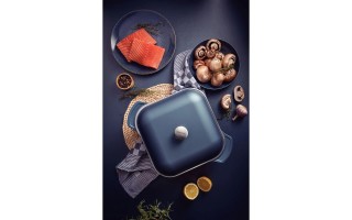 Cacerola Tramontina Lyon 20963 Cuadrada 28cm 5,5L Azul