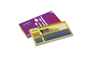 Cubiertos Tramontina New Kolor 23199 24pzs Azul Cubiertos Tramontina New Kolor 23199 24pzs Azul