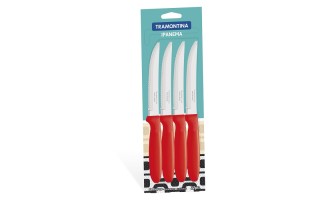 Cuchillos Tramontina Ipanema 23360 Rojo 12u Cuchillos Tramontina Ipanema 23360 Rojo 12u