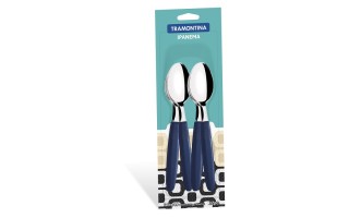 Cucharas Tramontina Ipanema 23363 Azul 12u Cucharas Tramontina Ipanema 23363 Azul 12u