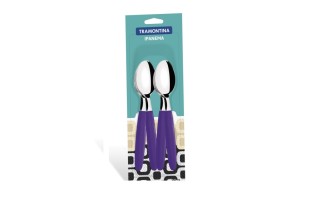 Cucharas Tramontina Ipanema 23363 Morado 12u Cucharas Tramontina Ipanema 23363 Morado 12u