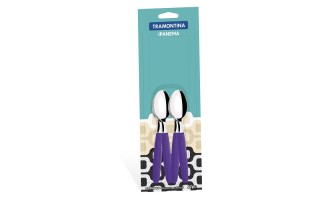 Cuchara p/ Te Tramontina Ipanema 23367 Morado 12u Cuchara p/ Te Tramontina Ipanema 23367 Morado 12u