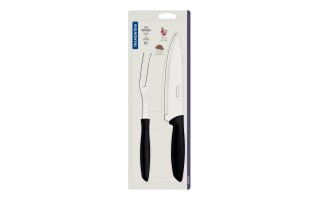 Juego para Asado Tramontina Plenus 23498 2pzs Negro Juego para Asado Tramontina Plenus 23498 2pzs Negro