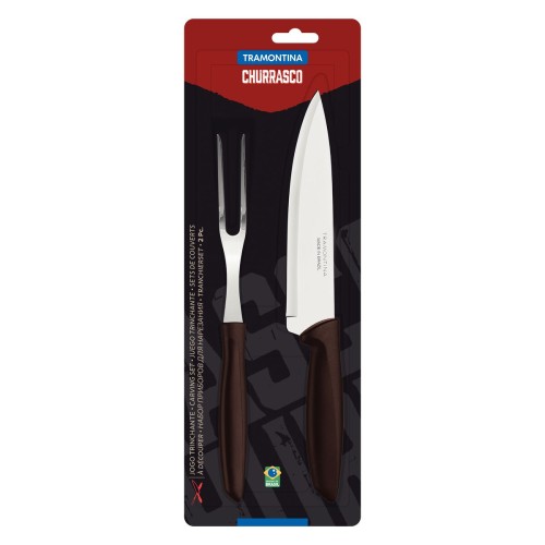 Cuchillo y Tenedor para Asado Tramontina Plenus 23498 