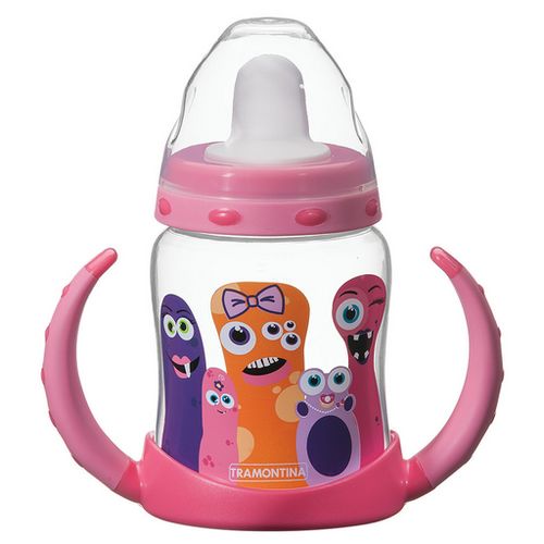 Vaso Tramontina 23784 MonsterBaby c/ Pico Removible Rosa