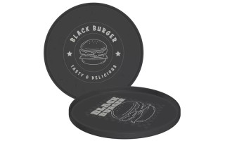 Plato Tramontina Black Burger 23797 20cm Negro Plato Tramontina Black Burger 23797 20cm Negro