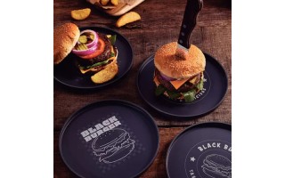 Plato Tramontina Black Burger 23797 20cm Negro Plato Tramontina Black Burger 23797 20cm Negro