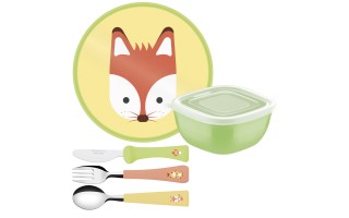 Cubiertos Infantiles Tramontina Baby Friends 23797 5pzs Cubiertos Infantiles Tramontina Baby Friends 23797 5pzs