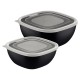 Envases para Alimentos Tramontina Black Burger 2pzs Negro