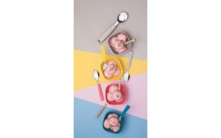 Bowls y Cucharas para Helados Tramontina Mixcolor 9pzs