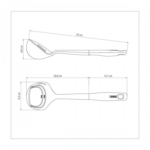 Cucharón Tramontina Verano 25572 33cm Gris