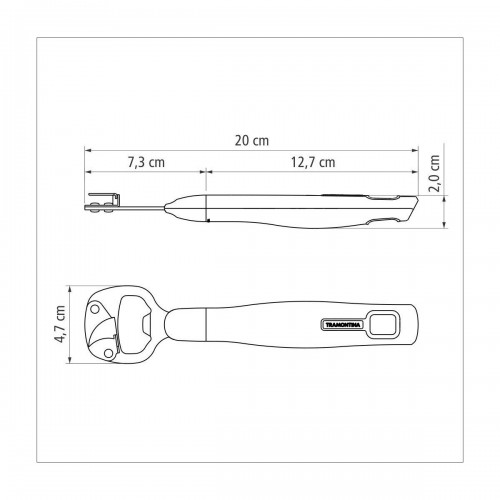 Destapador Tramontina Verano 25583 20cm Gris