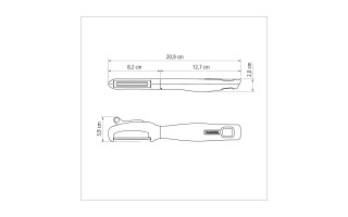 Pelador Tramontina Verano 25585 20cm Rojo Pelador Tramontina Verano 25585 20cm Rojo