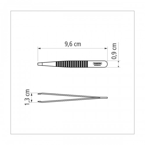 Pinza para Depilar Cejas Tramontina 25967 Recta Inox