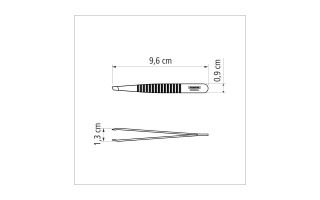 Pinza para Depilar Cejas Tramontina 25968 Diagonal Inox Pinza para Depilar Cejas Tramontina 25968 Diagonal Inox